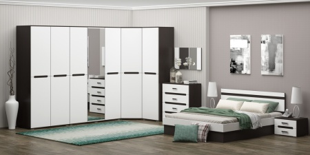 Шкаф Угловой Каролина-9 МДФ (0,87*2,22*0,87)/Разные Цвета 