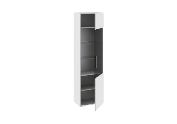 Витрина Наоми белый глянец