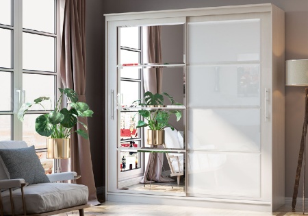 Шкаф-купе Элегант-7 сандал светлый